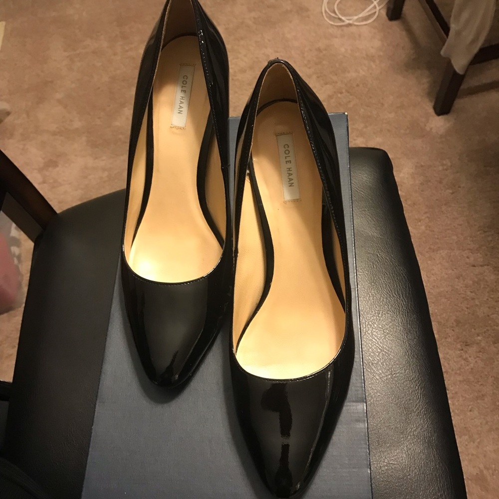 Cole Haan Black Patent Pumps